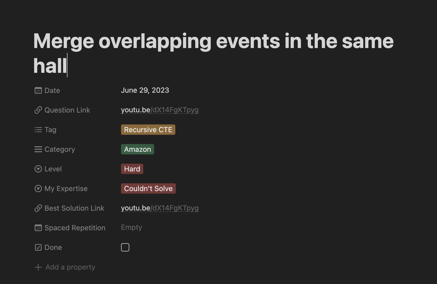 Notion SQL Database Overview